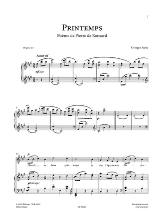 Mélodies françaises du XXème siècle. Voix haute - Partition - Mélodies